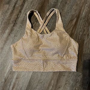 Large gold bossy bra